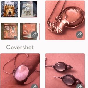 Set 1 BOOK🐕🐾+one 3P Bib+925 Sterling Corgi set 18”⛓MOP💍8+925 earrings